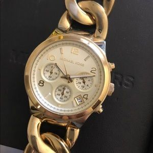 Michael Korda bracelet chain watch
